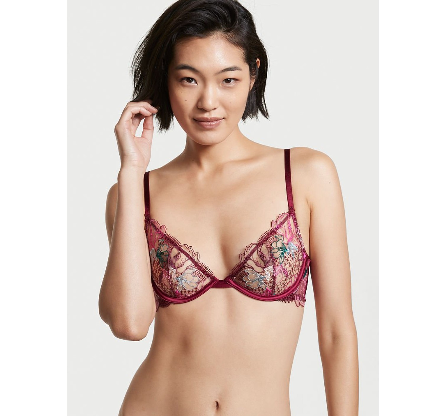 Комплект білизни Victoria's Secret Luxe Lingerie Bra Low Cut Demi
