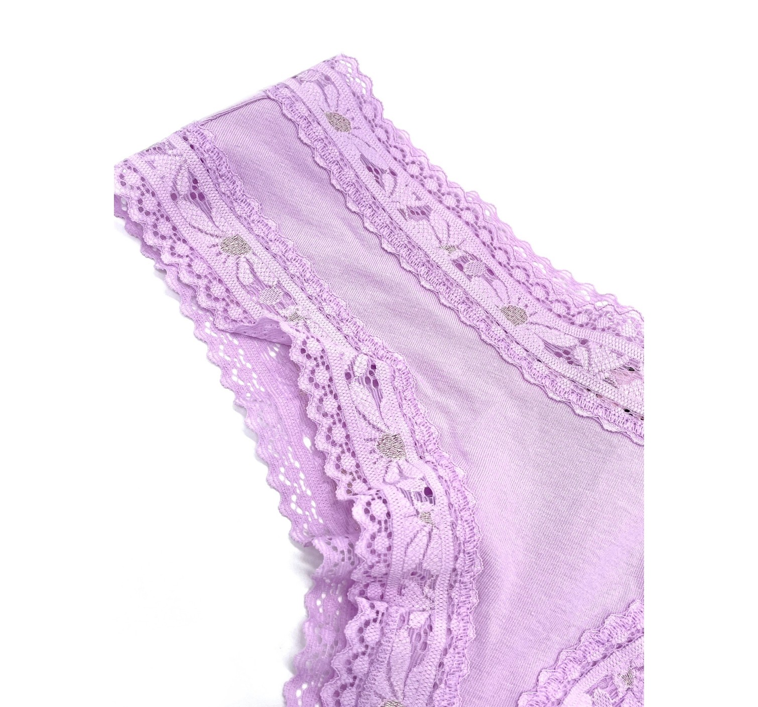 Трусики Victoria's Secret Cheeky cotton Lilac,чики з мереживом