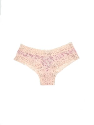 Трусики Victoria’s Secret Cheeky cotton Logo,чики с кружевом