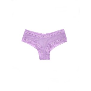 Трусики Victoria's Secret Cheeky cotton Lilac,чики з мереживом