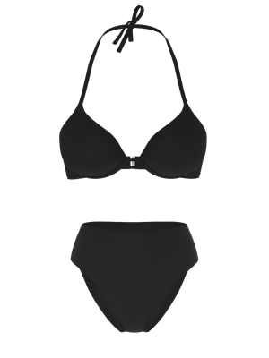 Купальник Essential Bombshell Add-2-Cups Push-Up Bikini Top Set Black