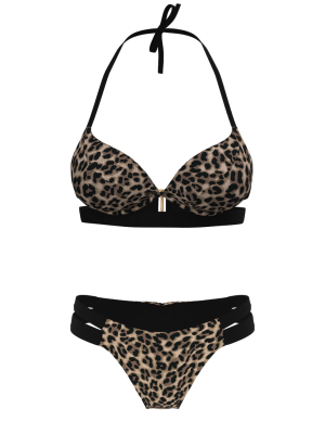 Купальник Archives Essential Banded Push-Up Bikini Top Set True Cat