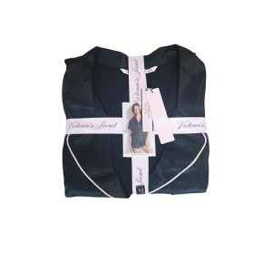 Піжама Victoria's Secret Satin Short Pajama Set Black Dot