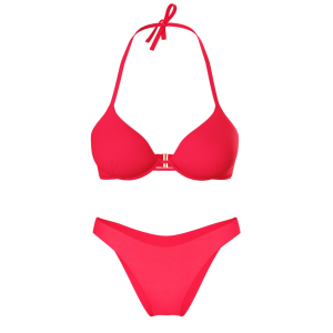 Купальник Essential Bombshell Add-2-Cups Push-Up Bikini Top Set Pink Island