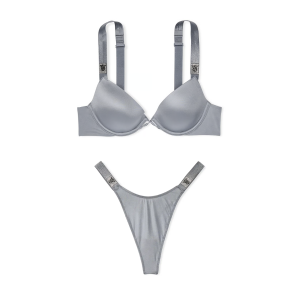 Комплект білизни Scattered Shine Strap Lightly Lined Low-Cut Demi Bra Set Asteroid Grey