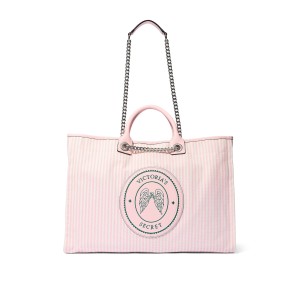 Сумка Chain Strap Tote Bag Iconic stripe