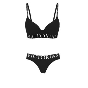 Комплект белья Black T-shirt push-up Full coverage Bra Set