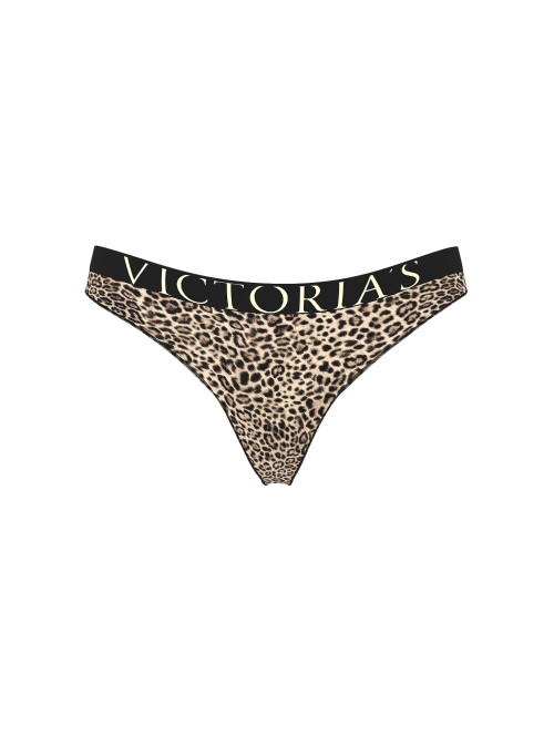 Трусики Exploded Logo Cotton Thong Panty Leopard