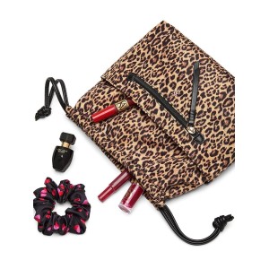 Косметичка Leopard Pink Cinch Makeup Bag