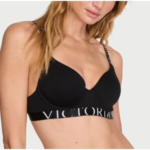 Комплект белья Black T-shirt push-up Full coverage Bra Set