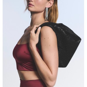 Сумка Diamanté Shine Slouchy Mini Bag