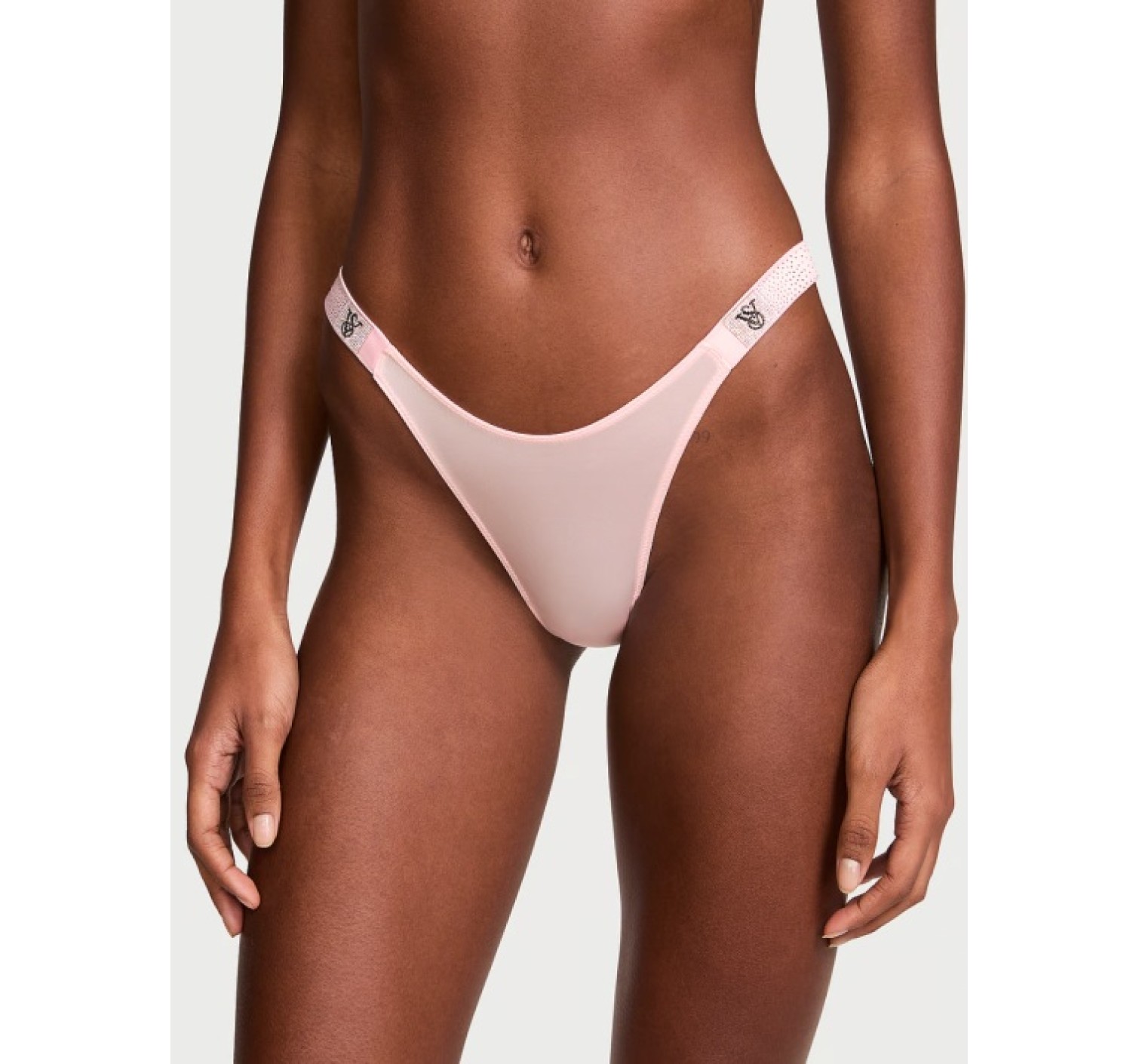 Трусики Scattered Shine Strap Brazilian Panty Angel Pink