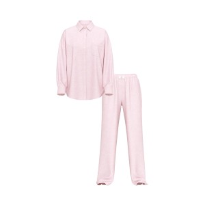 Пижама Modal-Cotton Long PJ Set Pink 