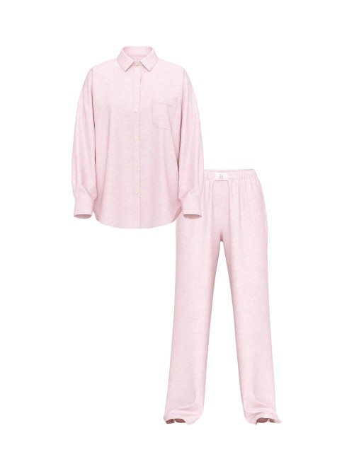 Пижама Modal-Cotton Long PJ Set Pink 