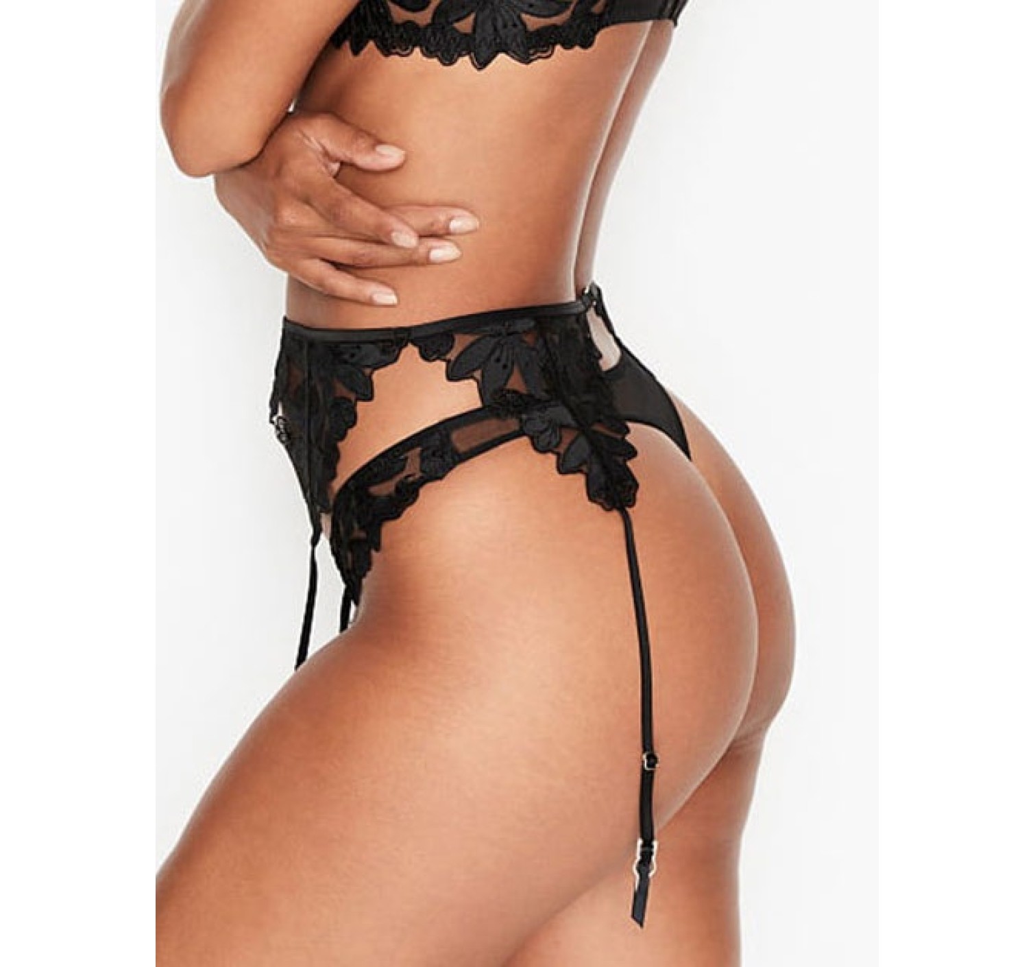 Пояс VS Very Sexy Floral Appligue Garter