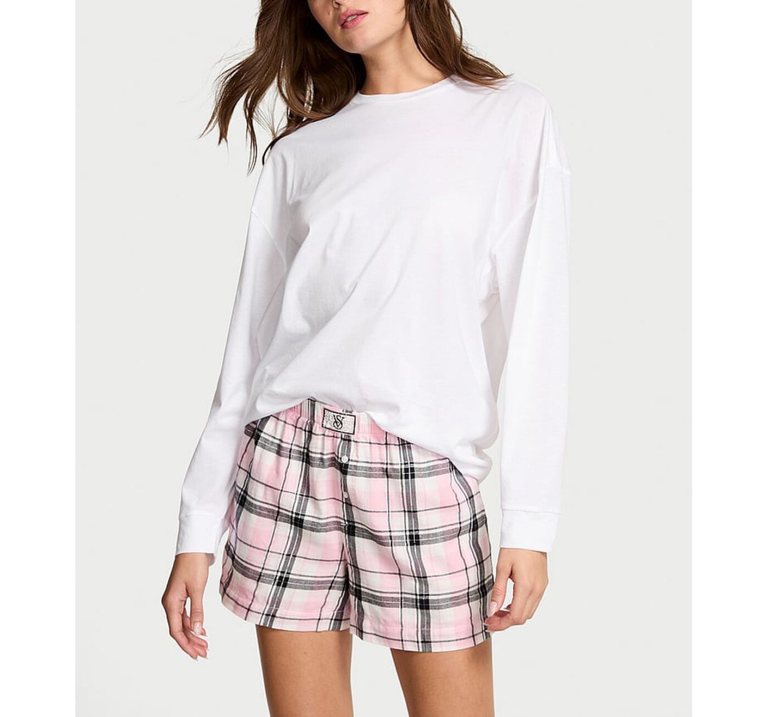 Піжама Cotton PJ Set Long sleeve plaid