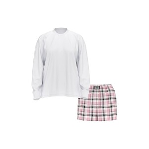Піжама Cotton PJ Set Long sleeve plaid
