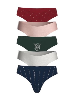 Набор трусиков 5-Pack No-Show Thong Panties Multi color