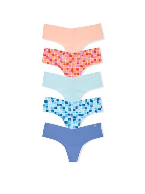 Набор трусиков 5-Pack No-Show Thong Panties Color