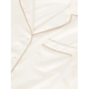 Пижама Signature Satin Shine Long Pajama Set White