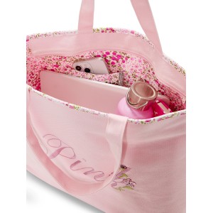 Сумка PINK Floral Canvas Tote Bag