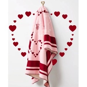 Плед Fleece Blanked Hearts Pink V-Day