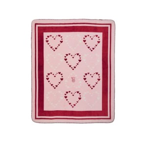 Плед Fleece Blanked Hearts Pink V-Day