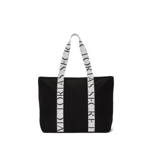 Сумка Black Tote Bag Logo Accent White