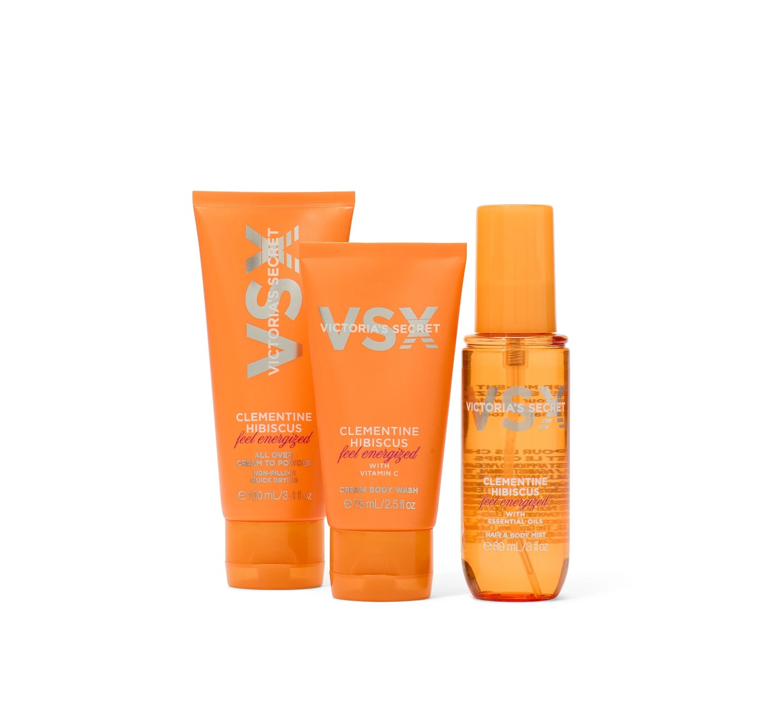 Подарочный набор 3-Piece Clementine Hibiscus Feel Energized Travel Set