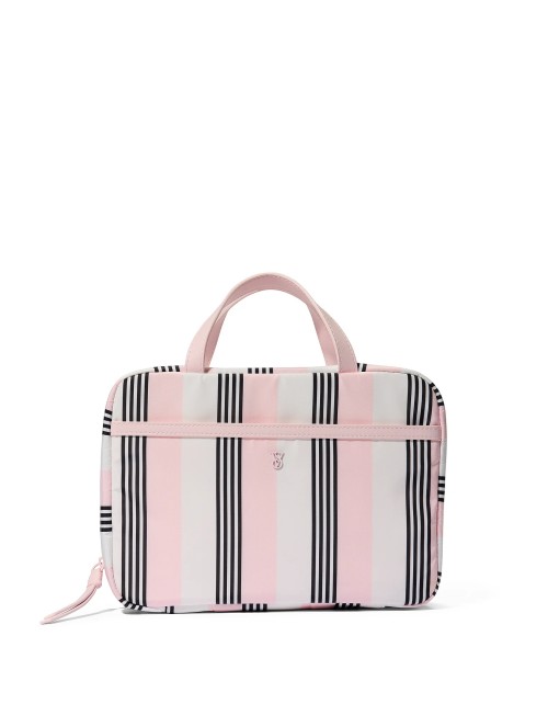 Косметичка Travel Hanging Toiletry Bag Pink And Black Stripe