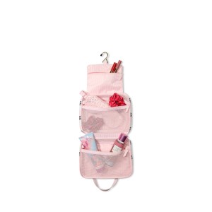 Косметичка Travel Hanging Toiletry Bag Pink And Black Stripe