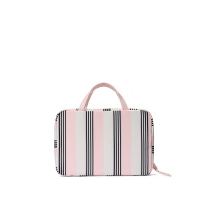 Косметичка Travel Hanging Toiletry Bag Pink And Black Stripe