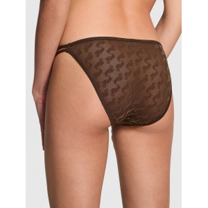 Трусики Logo Mesh Strappy Cheeky Panty Ganache