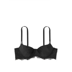 Бюст Wicked Unlined Smooth & Lace Balconette Bra Black