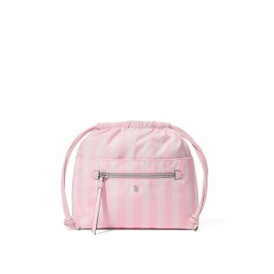 Косметичка Iconic Stripe Pink Cinch Makeup Bag