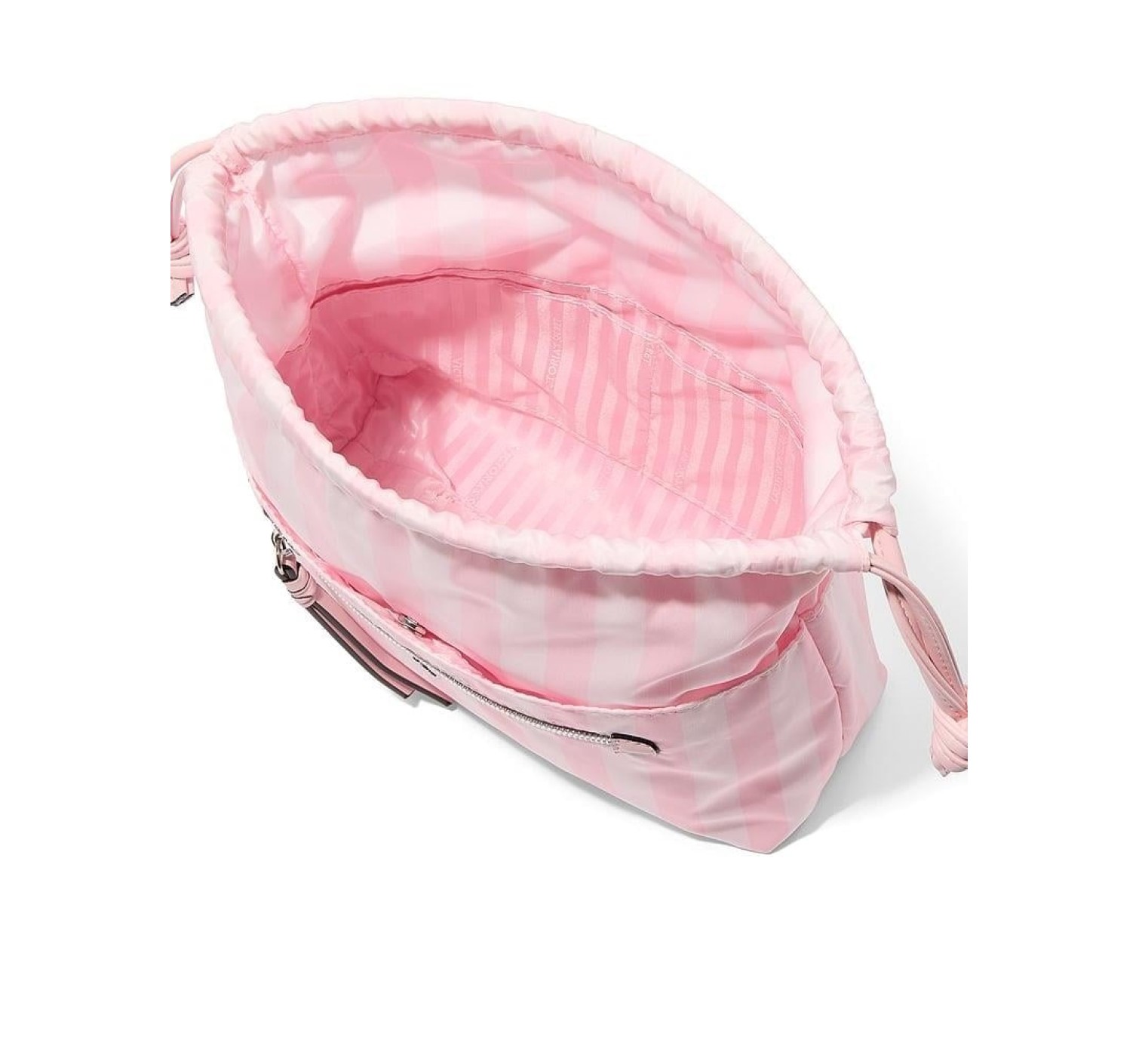 Косметичка Iconic Stripe Pink Cinch Makeup Bag
