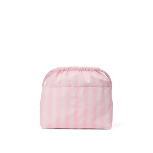 Косметичка Iconic Stripe Pink Cinch Makeup Bag