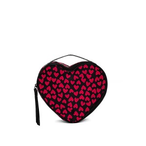 Косметичка Train Case Bag Black Grounded Heart