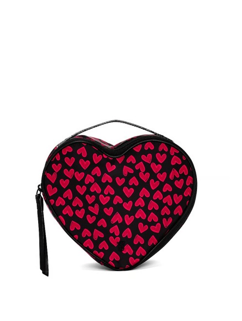 Косметичка Train Case Bag Black Grounded Heart