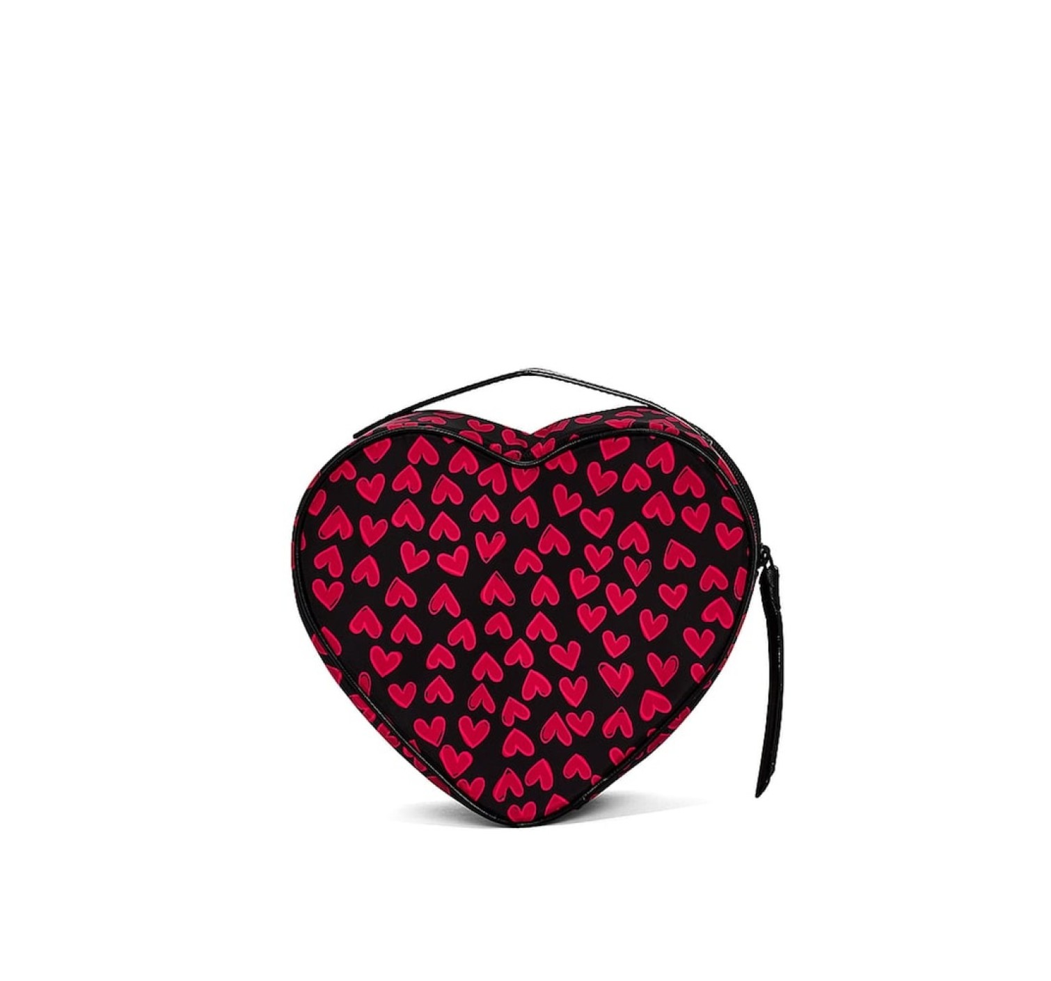 Косметичка Train Case Bag Black Grounded Heart