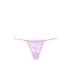 Трусики Lace Adjustable String Lilac