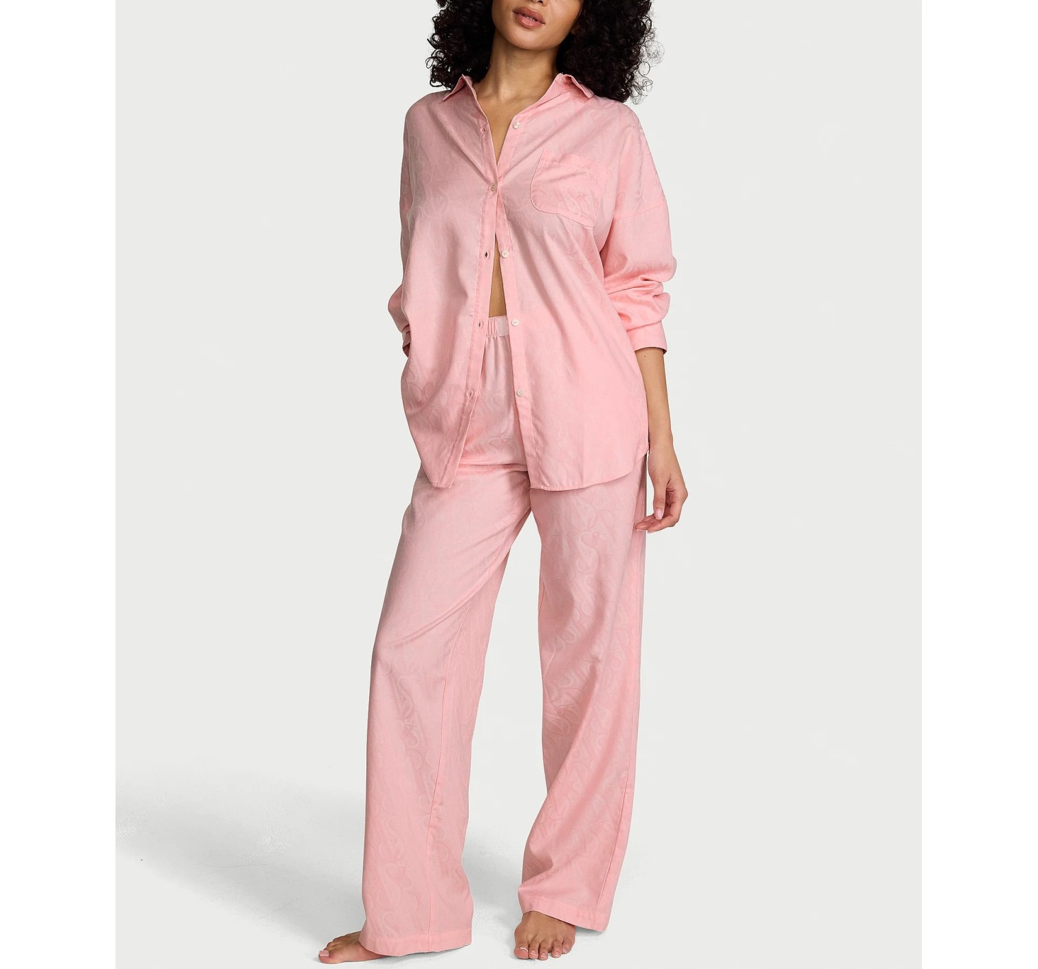 Пижама Modal-Cotton Long Pajama Set Angel Pink