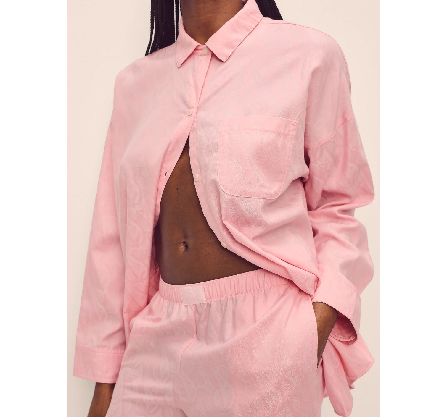 Пижама Modal-Cotton Long Pajama Set Angel Pink