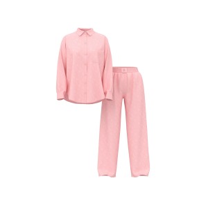 Пижама Modal-Cotton Long Pajama Set Angel Pink