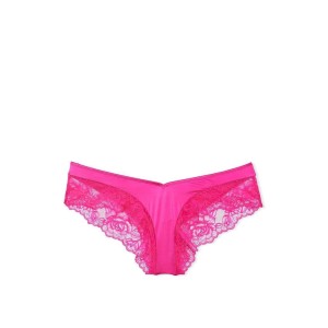 Трусики Lace Satin Cheeky Hot Pink