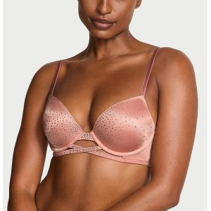 Бюстгальтер Sparkle Crystal Shine Cradle Push-Up Bra Desert Blush
