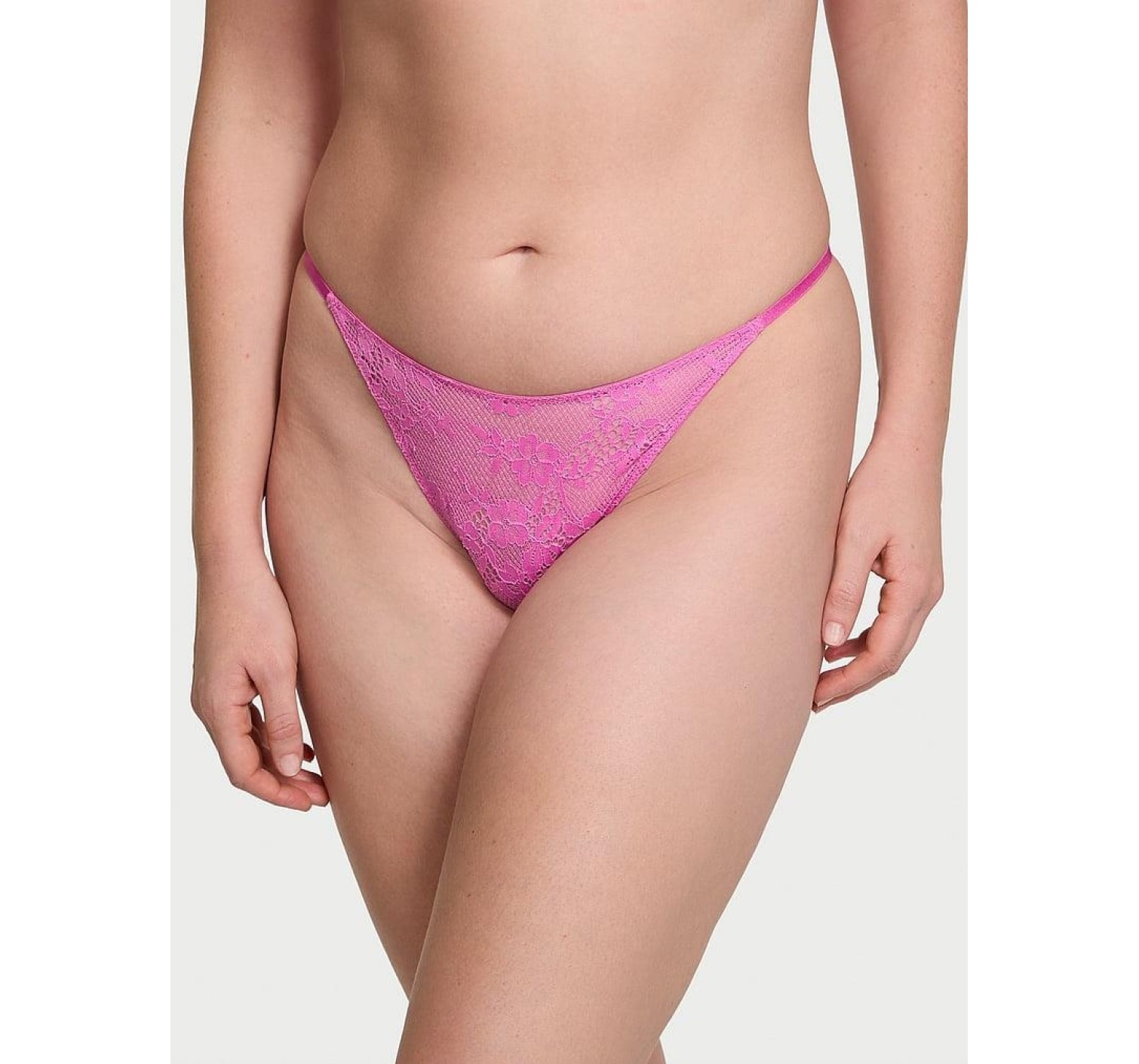 Трусики Lace Brazilian Heart Pink