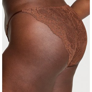 Трусики Lace String Bikini Panty Ganache