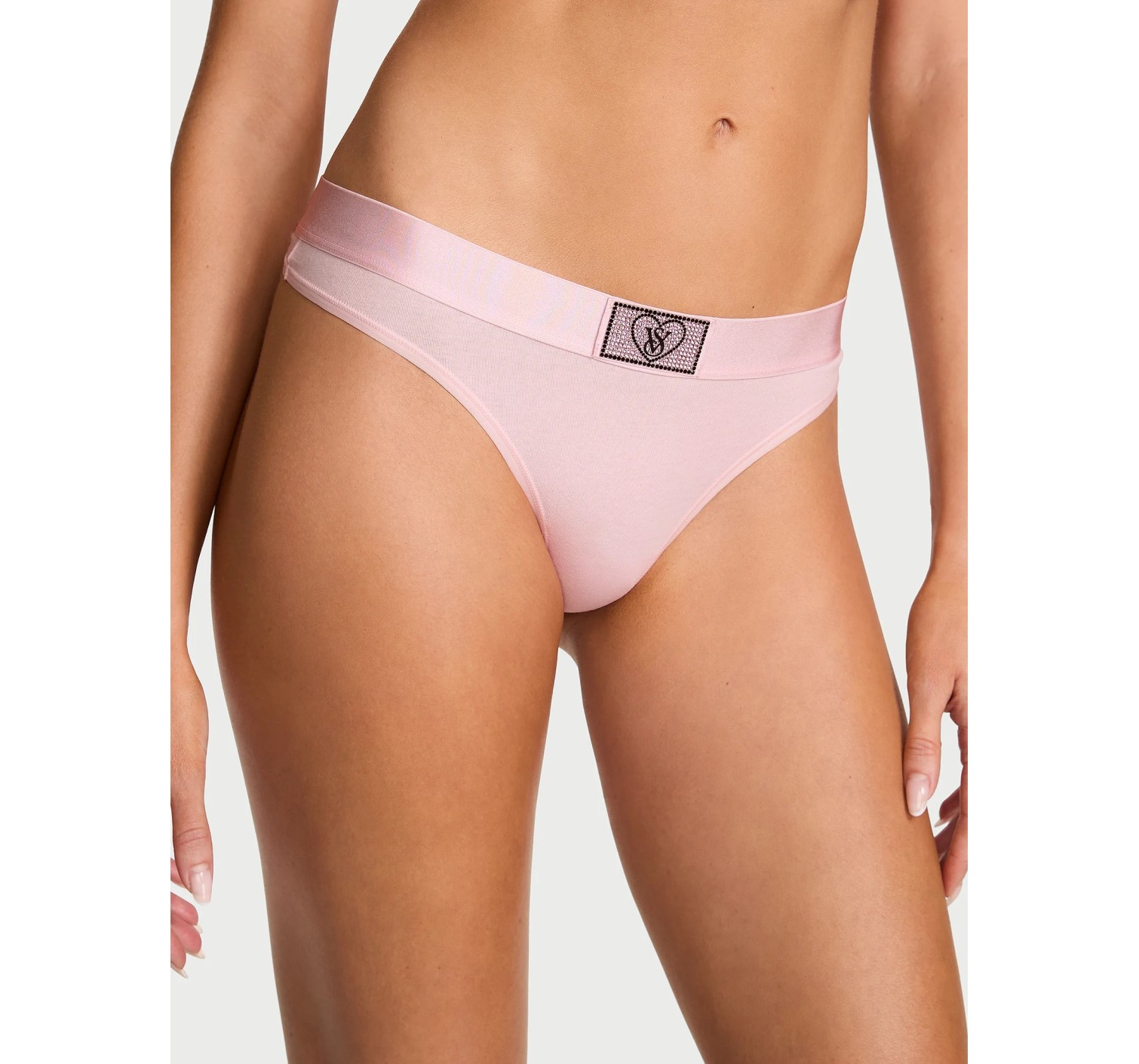 Трусики Cotton Shine Patch Thong Bermuda Pink