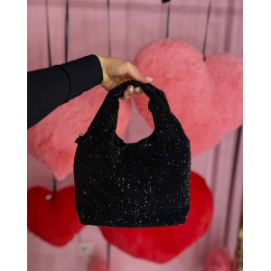 Сумка Diamanté Shine Slouchy Mini Bag